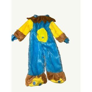 Teeny meanie Blue Monster Halloween Jumpsuit Costume 12-18 Months